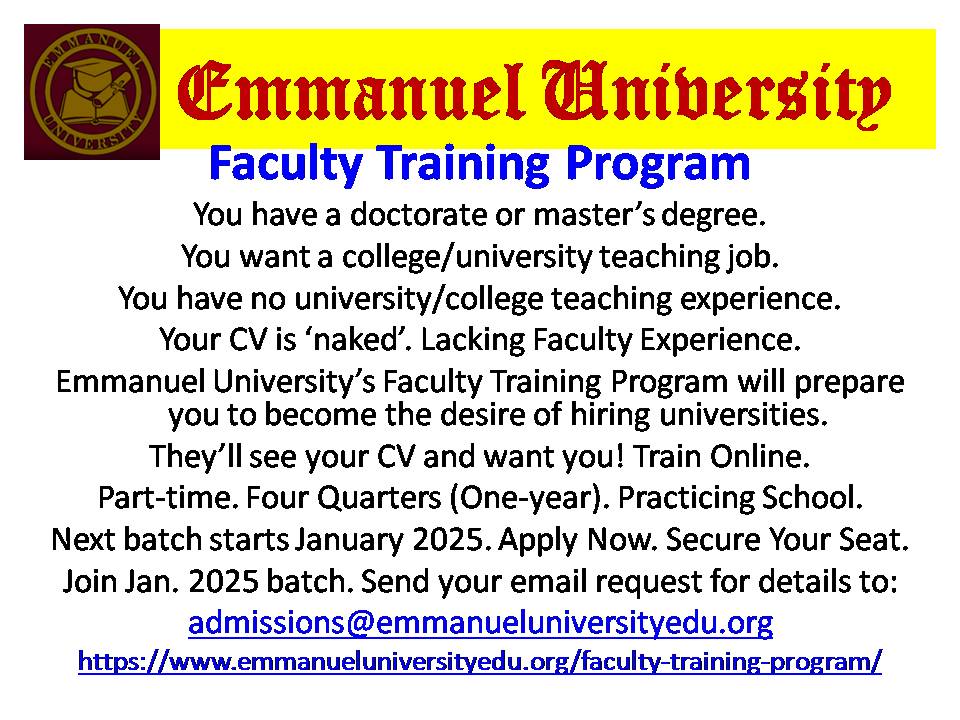 Faculty Training Program